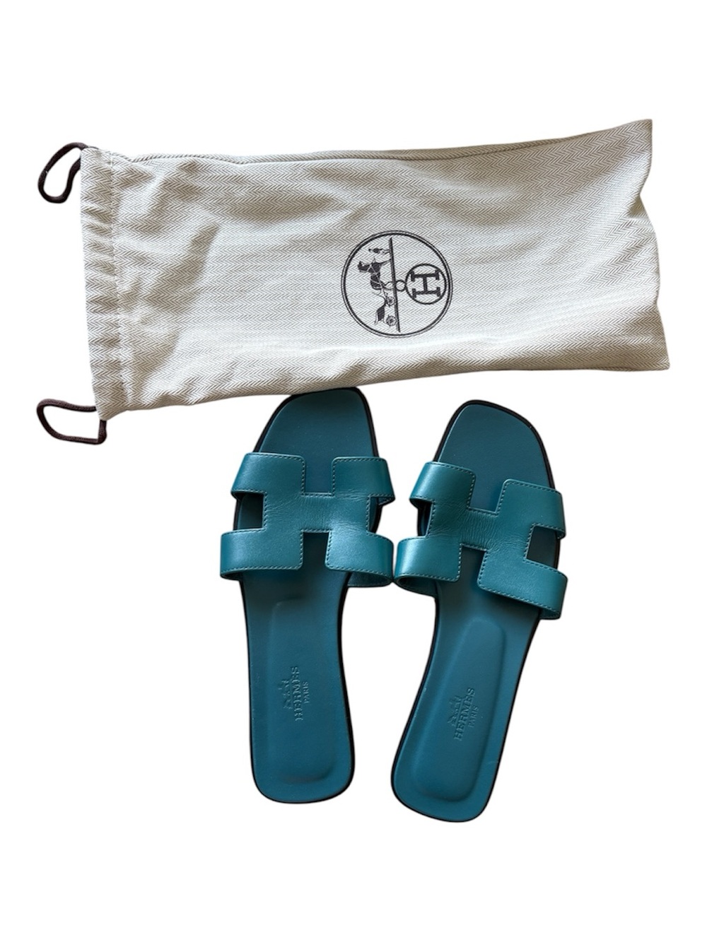 Hermes Oran Slide Sandals View 2